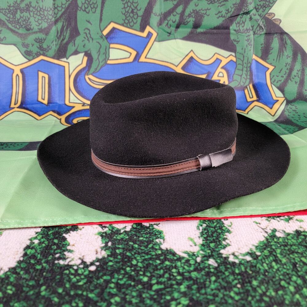 A. Adams & Spire (Since 1954) Vintage "Feather Felt" Wool Fedora Sz L